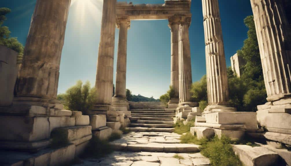 ancient greek monumental entrance