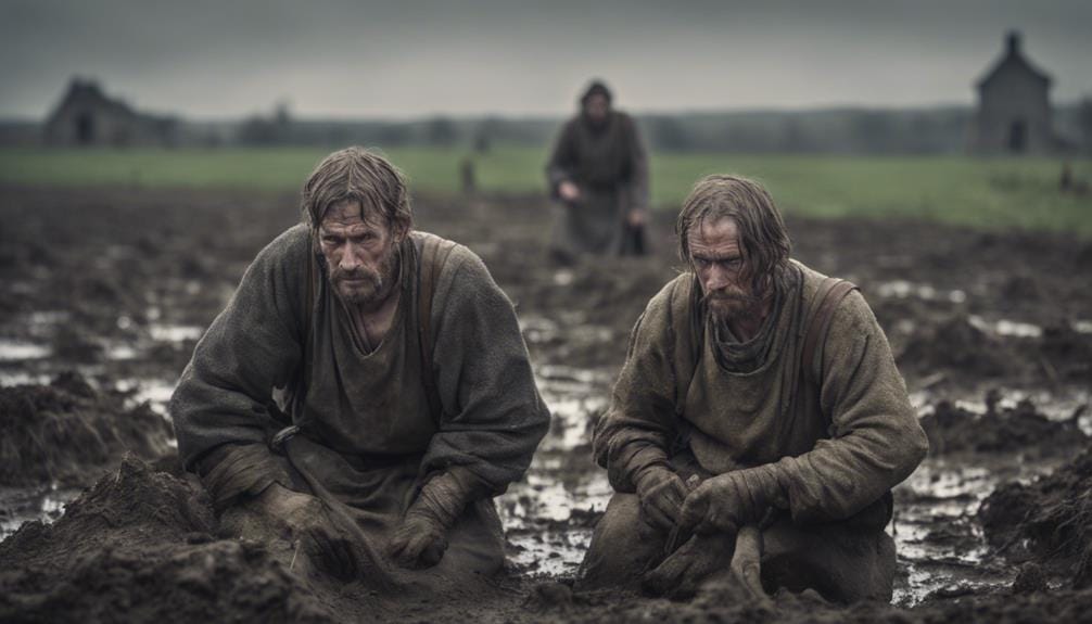 hardworking farmers in fields