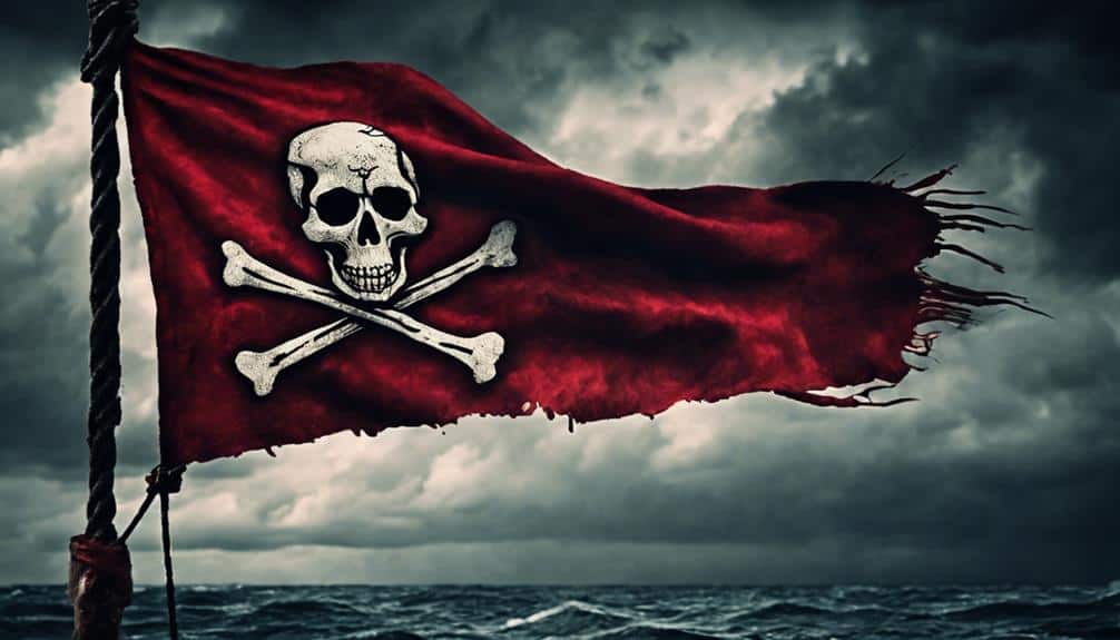 pirate flag signaling danger