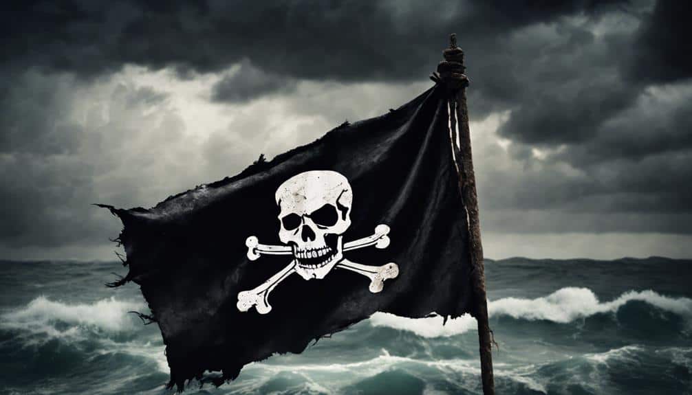 pirate flag with skull