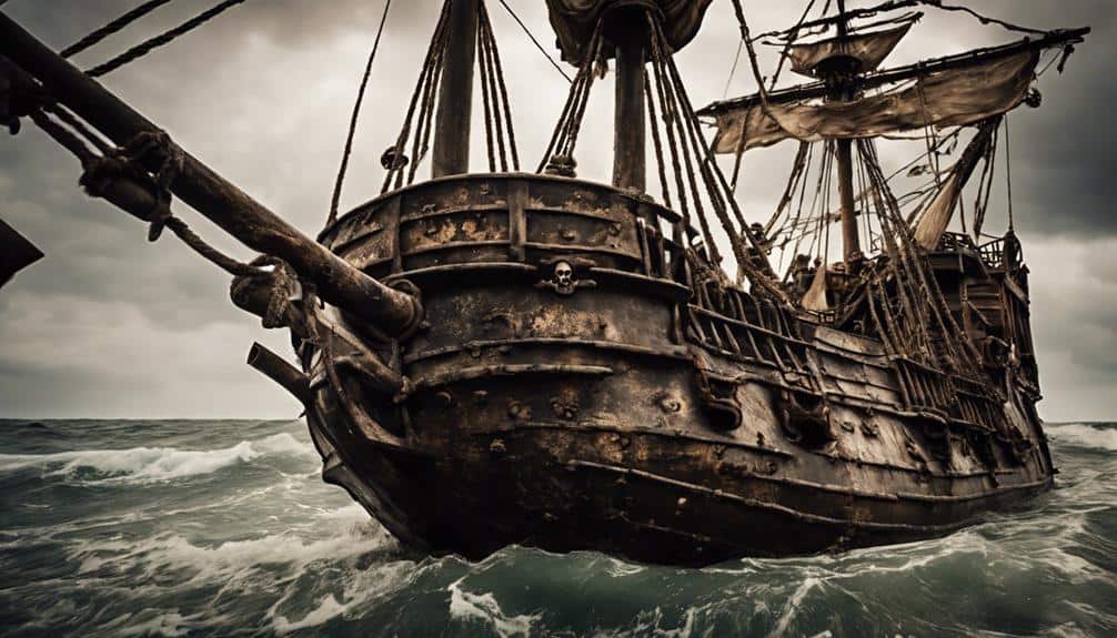 treasure filled pirate ship history